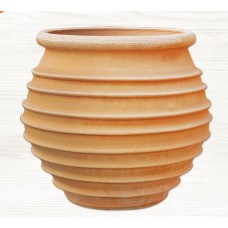 Στρογγυλή Πήλινη Γλάστρα ΣΦΑΙΡΑ Ø42x(Υ)45cm CRETE Ceramart