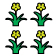 Freesia Bulbs Double Mix (Freesia "Mixed Colours") BULBS PER SQUARE METER: 100