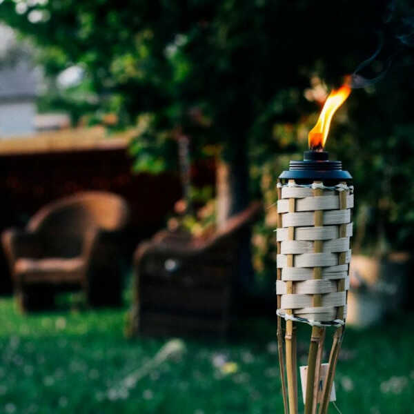 Woven Bamboo Torch