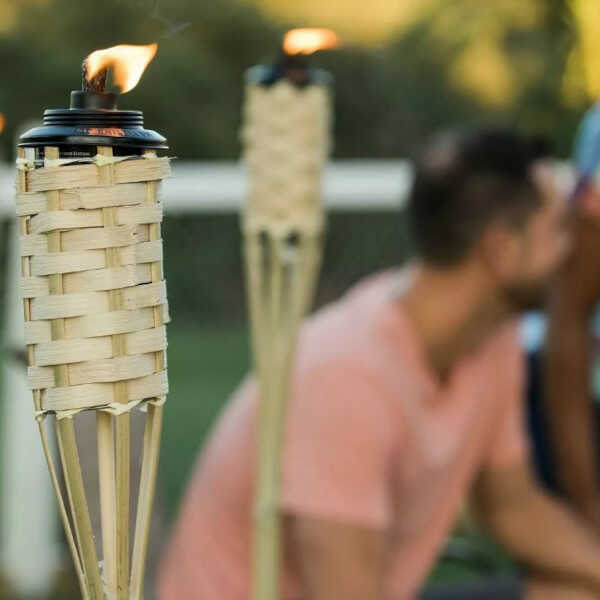 Woven Bamboo Torch 120cm