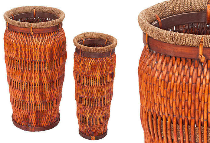 Βάζα Βέργας Χειροποίητα ΣΕΤ 2ΤΜΧ Ø34x70cm & Ø24x60cm