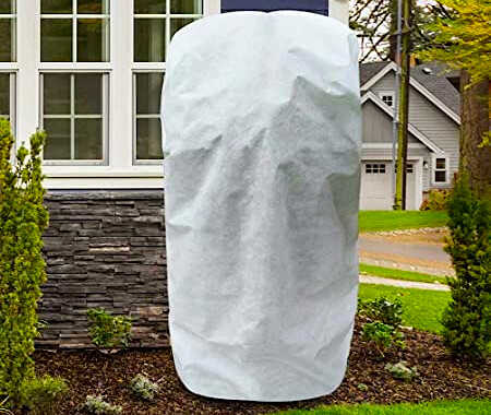 Antifreeze Fabric on Potted Plant