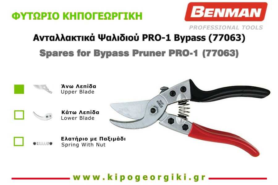 Spare Upper Blade for Pruning Shears PRO-1 Benman 77063