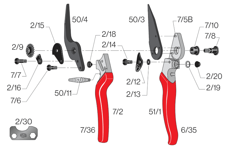 Felco 31 Pruning Shears Genuine-SPARE PARTS