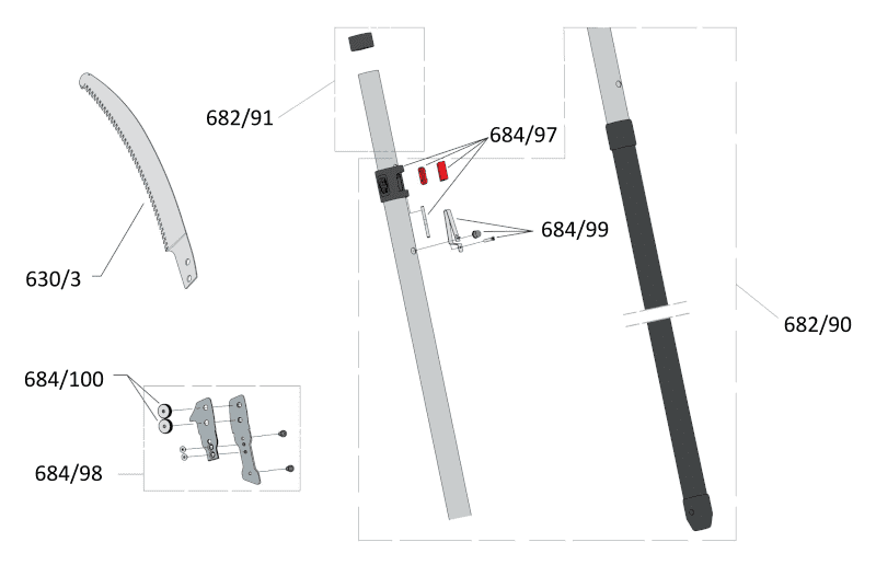 Felco 682 Κονταροπρίονα - ΑΝΤΑΛΛΑΚΤΙΚΑ