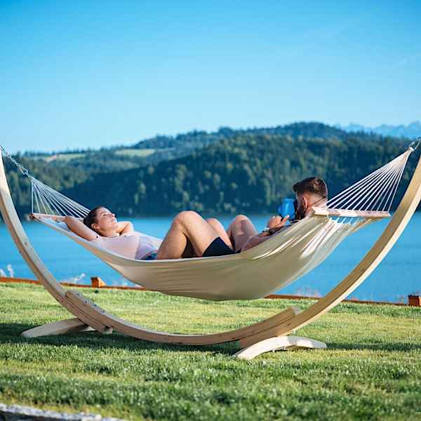 Wooden Hammock & Stand Calypso 131x104x357cm