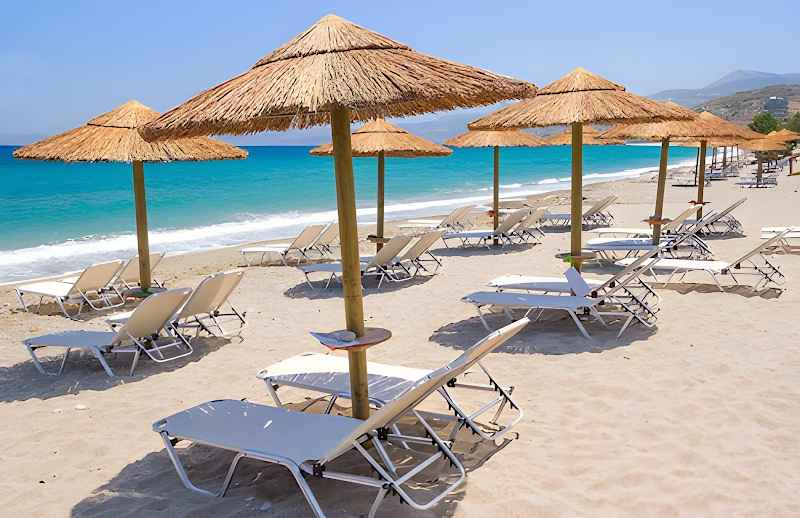 Beach Umbrella AFRICA ECONOMY with Thatch