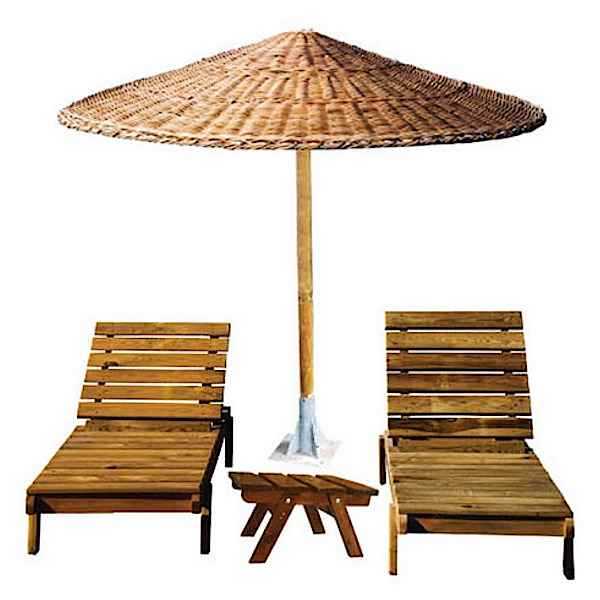 Rattan Tenerife Umbrella Replacement Canopy D200cm