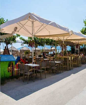 Professional Aluminum Fabric Umbrella 3x3m Ecru - Opening and Closing Clip Detail