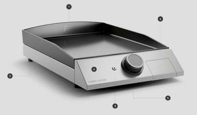 Ψησταριά Γκαζιού Πλατό PREMIUM G60 A NG Forge Adour Τεχνικά Χαρακτηριστικά