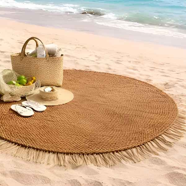 Veranda with Coconut Fiber Shade Sails