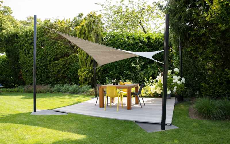 PLATINUM Shade Sail Coolfit® Square 3.6x3.6m 285gsm (NESLING)