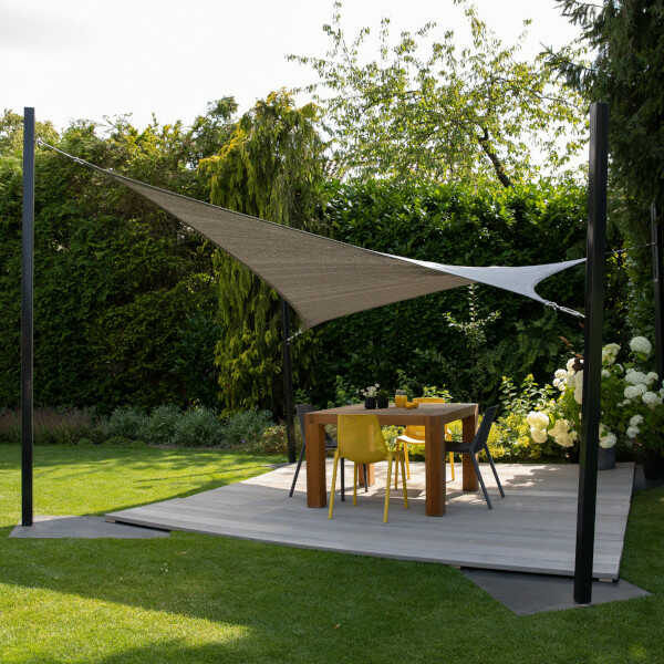 Coolfit Shade Sail Rectangle 3x5 Ecru in Garden