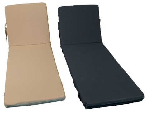 Sun Lounger Cushion Waterproof Beige 183x62.5x6cm