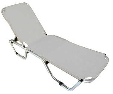 Sun Lounger Stackable Textilene 2x1 Grey 191x60x(H)30/81cm