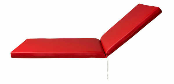 Sun Lounger Cushion Leatherette Sugar 195x60x(H)8cm