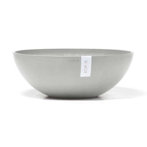 Vienna 50 Round Planter White Grey
