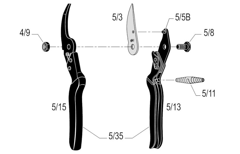 Felco 5 Pruning Shears - ΑΝΤΑΛΛΑΚΤΙΚΑ
