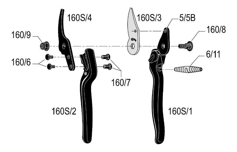 Felco 160S Ψαλίδια Κλαδέματος Essentiel - ΑΝΤΑΛΛΑΚΤΙΚΑ
