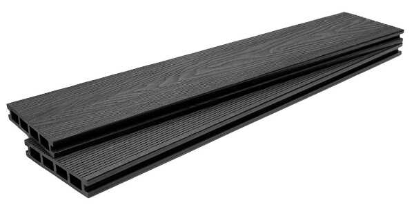 Σανίδα Deck Δαπέδου 2 Όψεων 2,5x14,6x360cm DARK GREY 8050