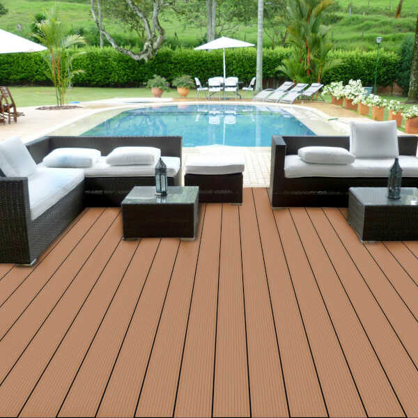 WPC Board LIGHT BROWN 2.5x14.5x360cm