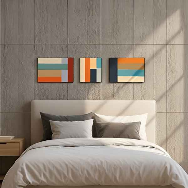 Flexible Stone Wall Panel 3D Concrete Board 60x120cm Light Grey
