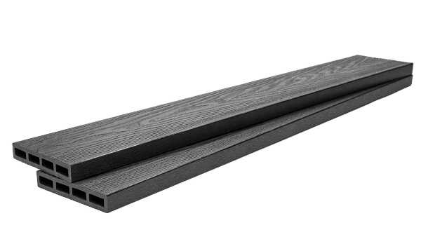 WPC Fencing Boards DARK GREY 2x12x360cm 90110 Double Sided