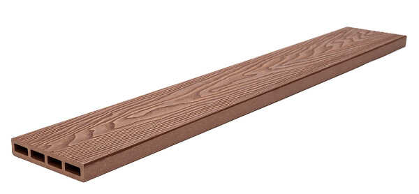 WPC Σανίδα Deck Περίφραξης 2 Όψεων 2x12x360cm TEAK