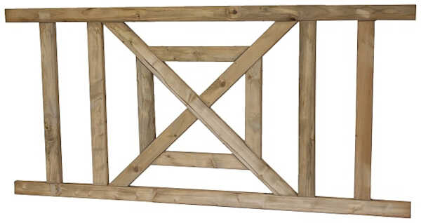 Φράχτης Ξύλινος LUX με Δοκό 178x(Y)90cm