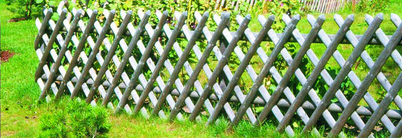 Half Wood Fence Cross Opening 60x250cm