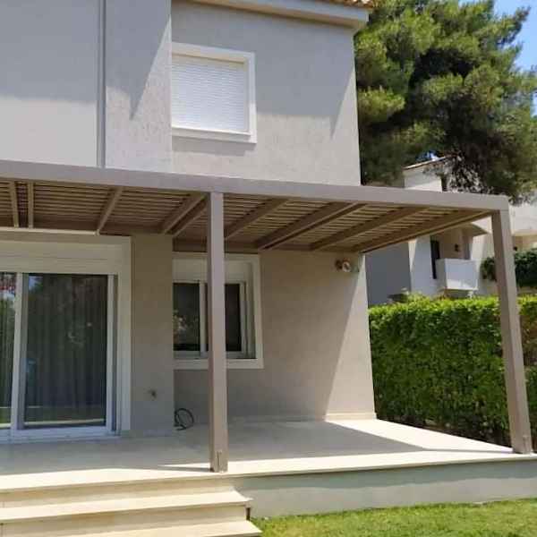 Ξύλινη Πέργκολα με Διπλή Τάβλα 300x300cm Εμποτισμένη