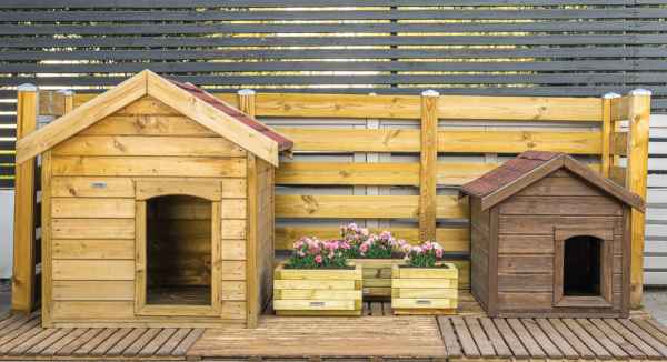 Wooden Dog Houses