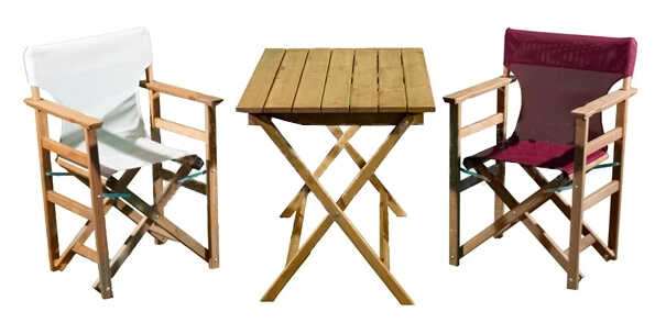 Folding Table Beech Wood Honey Color